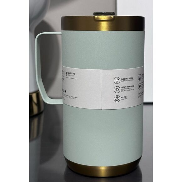 STANLEY STAY HOT CAMP MUG | 24 OZ, GILDED CELADON - Picture 2 of 4
